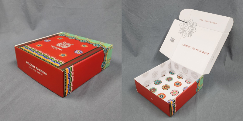 カラーダンボール箱の 両面印刷 製作事例