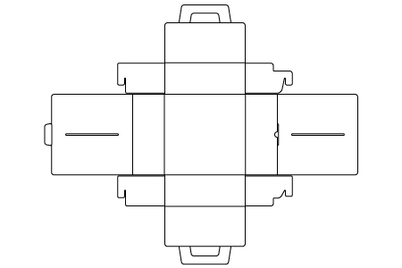 たとう式の変形図面